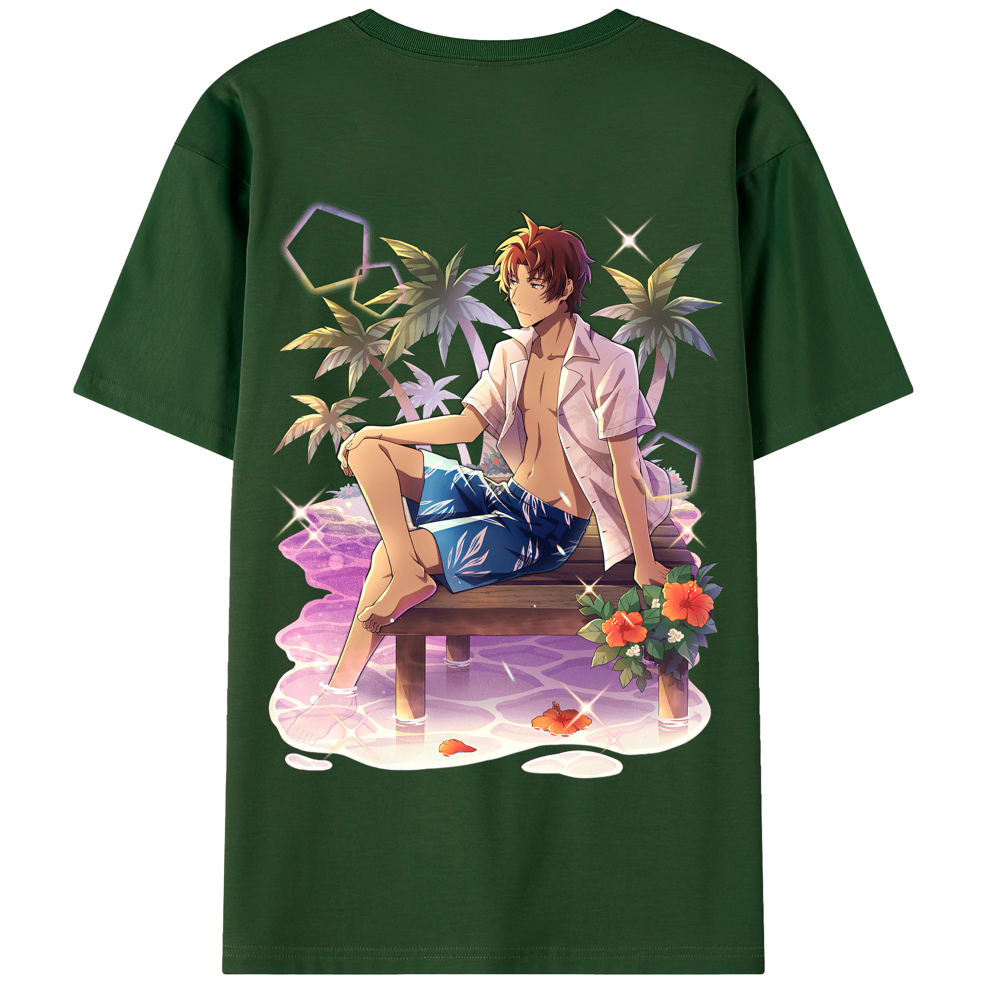 （画像用） 文豪ストレイドッグス Bungo Stray Dogs 綿100％半袖Tシャツ（背面プリント）